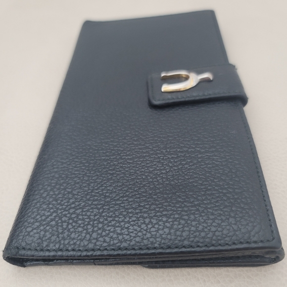 Gucci vintage horsebit accent long continental wallet in black calfskin - Picture 2 of 11